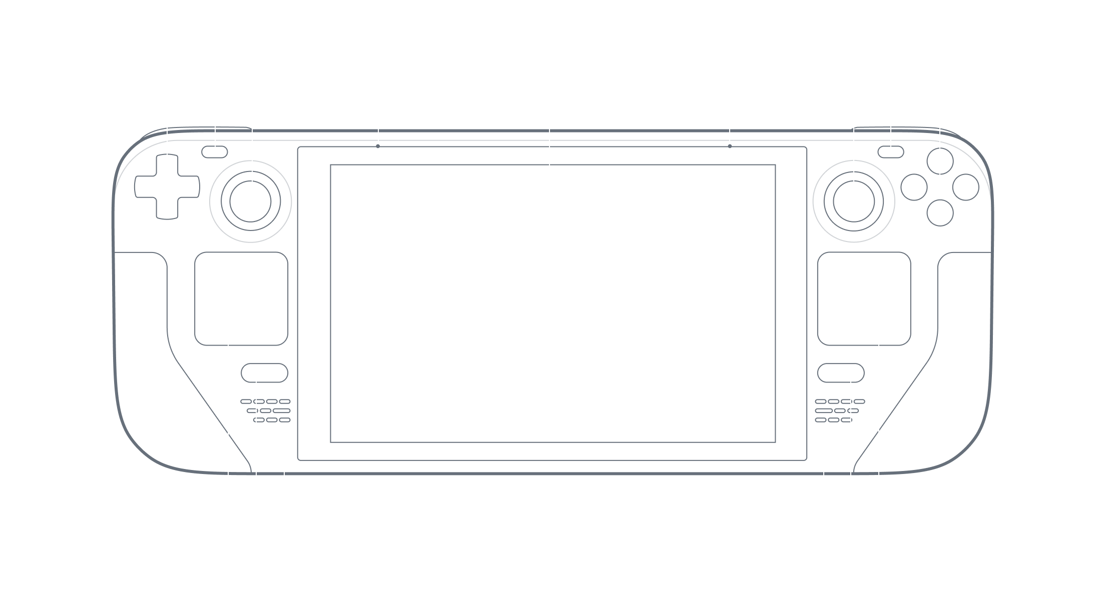 Tech Specs Layout of SteamDeck