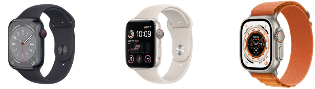 Apple Watch Series 8 lineup