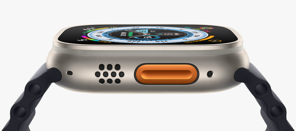 A new Action Button on an Apple Watch Series 8 Ultra